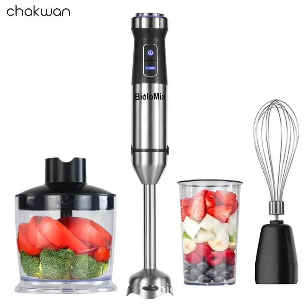 Электрическая мясорубка универсальный ручной блендер 1100 Вт погружной венчик