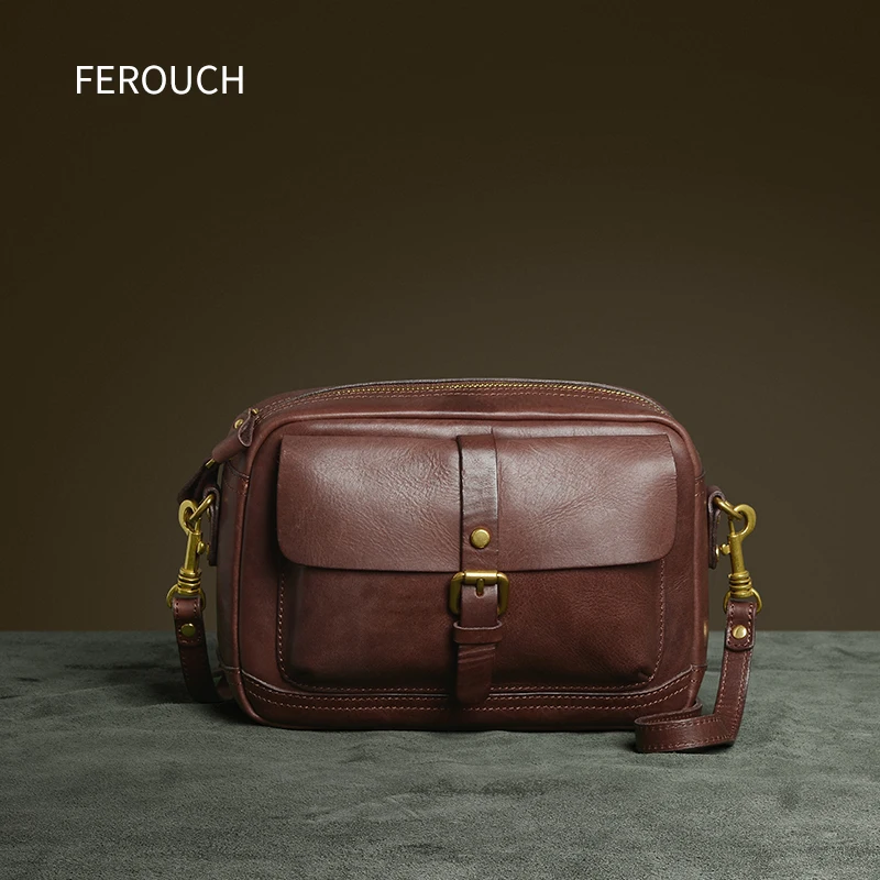 Новинка 2020 сумка на плечо в стиле ретро для женщин сумки из натуральной кожи