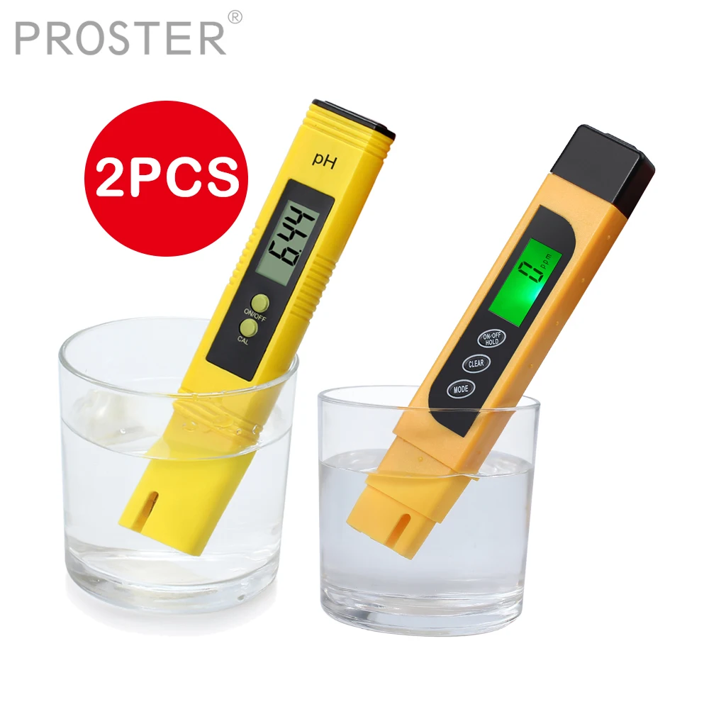 PROSTER цифровой ЖК дисплей 0 01 прибор для измерения уровня PH TDS & EC счетчик ящик