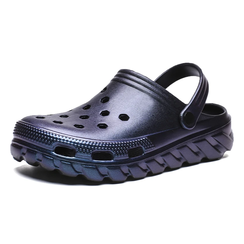 Мужские сандалии Обучающие с отверстиями Резиновые Садовые туфли унисекс из ЭВА