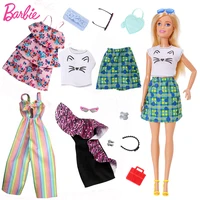 original barbie mix doll fashion clothe outfits doll shoes set doll toy girls dolls accessories play house party girls gift
