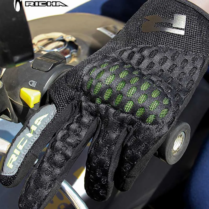 Перчатки для езды на мотоцикле RICHA летние сетчатые дышащие перчатки защитные с