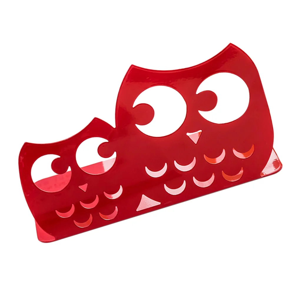 

1 шт. Регулируемая подставка для чтения в форме Совы многофункциональная Складная рамка для чтения Подставка для планшета (красный)