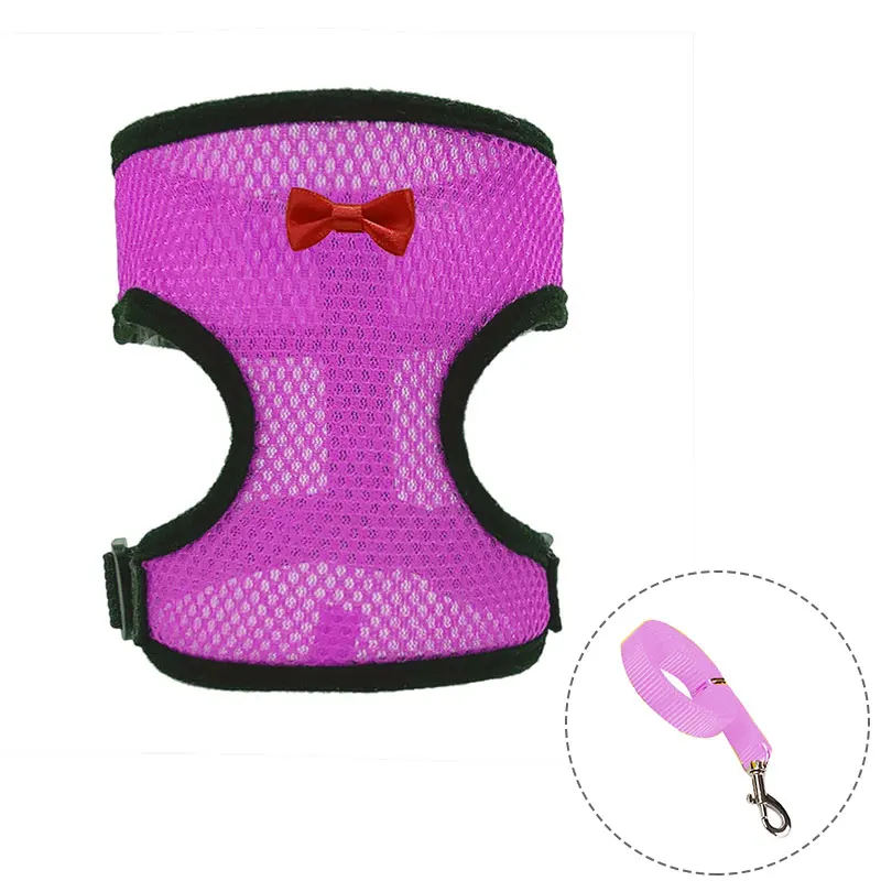 

Nylon Mesh Cat Harness And Leash Breathable Kitten Cats Harnesses Small Dog Puppy Harness For French Bulldog Chihuahua Pug
