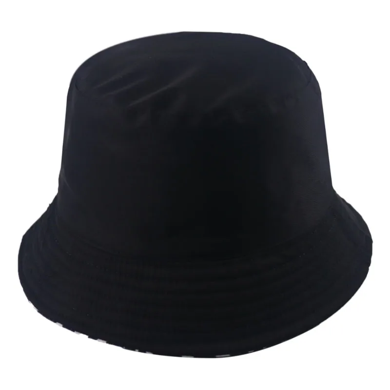 Панама FOXMOTHER Женская двусторонняя в черно-белую полоску модная с принтом зебры