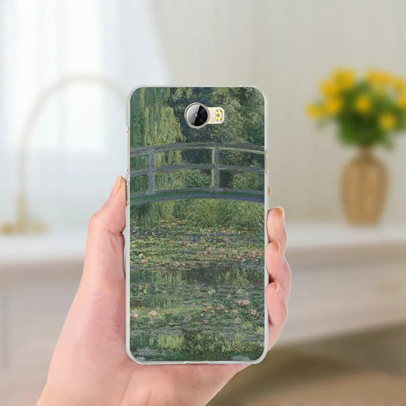 Claude Monet Impression Oil Painting Soft Phone Cases for Huawei P8 P9 P10 P20 Mate 10 Pro Y5 Y6 Y3 II Y7 Honor 6X 9 Lite | Мобильные