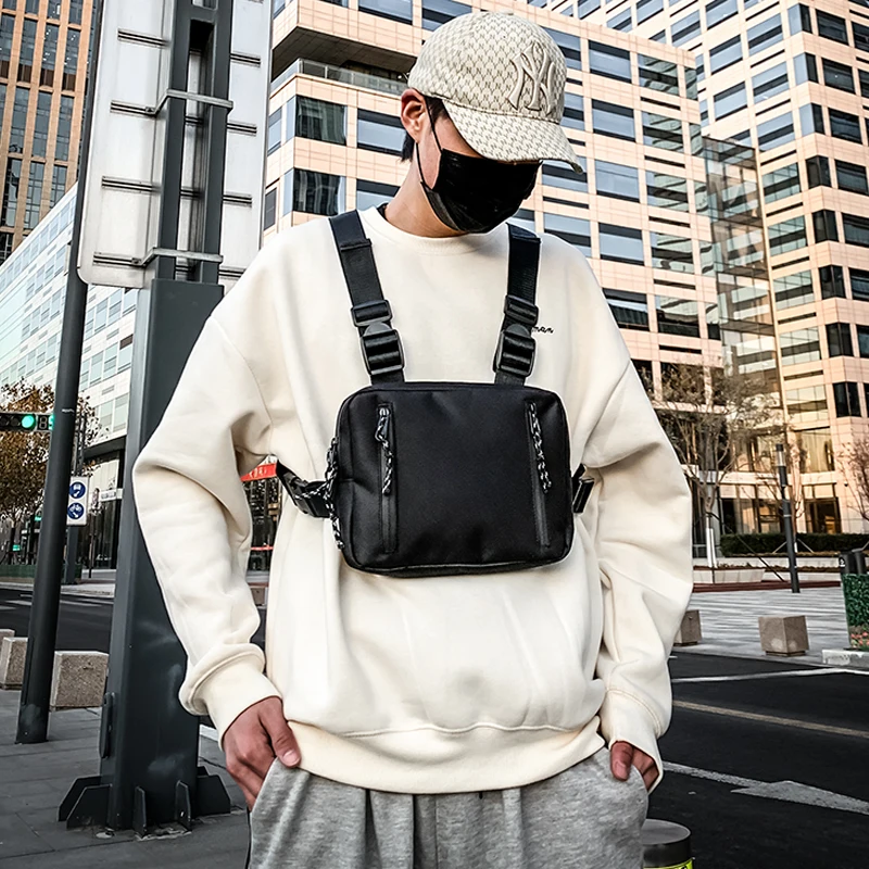 New Graffiti Hip-Hop Chest Bags For Man Fashion Double Opening Rectangle Women Streetwear Sgraffiti Writer Rig Bag |