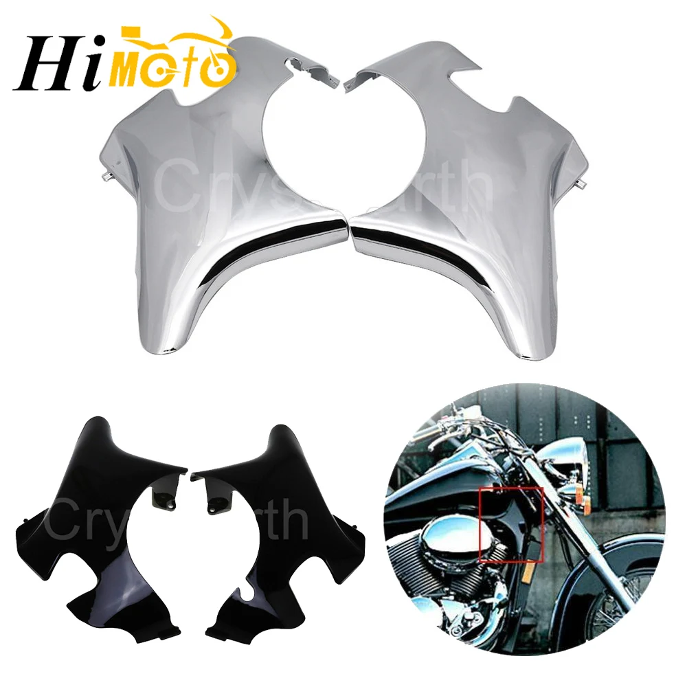 Хромированная Черная защитная накладка на шею для мотоцикла задняя рамка Honda Shadow