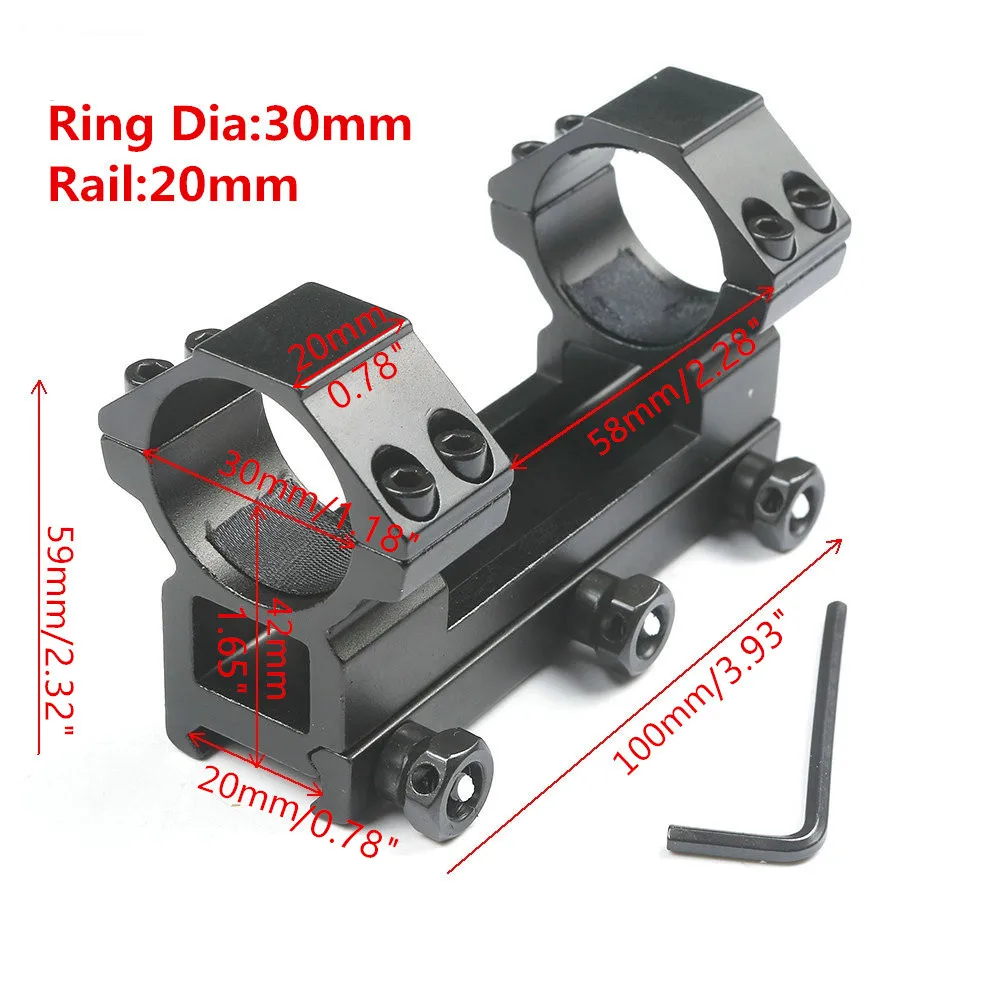 Крепление для тактического прицела 30 мм кольцо цельный высокий профиль