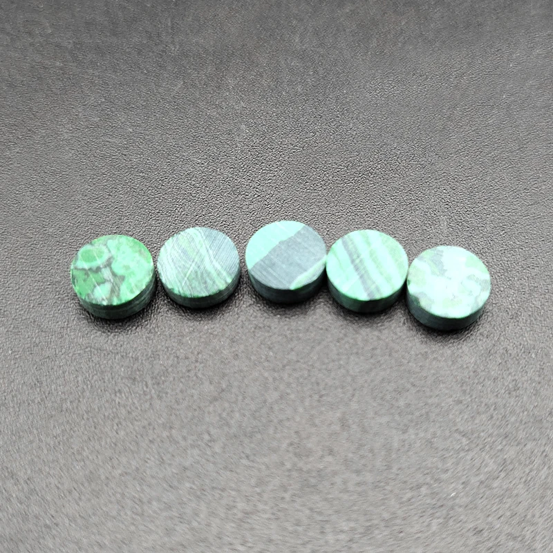 20 stücke akustische gitarre bass elektrische gitarre ukulele griffbrett inlay dots aufkleber marker aufkleber malachit 6 x2mm free global shippi