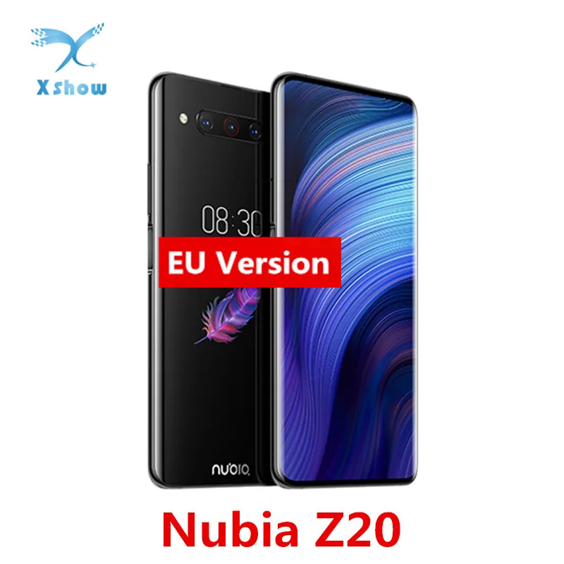 Nubia Z20 двойной экран 6,42+ 5,1 дюймов Смартфон Snapdragon 855+ 8 Гб 128 Гб быстрая зарядка 4,0 4000 мАч 48+ 16 Мп мобильный телефон