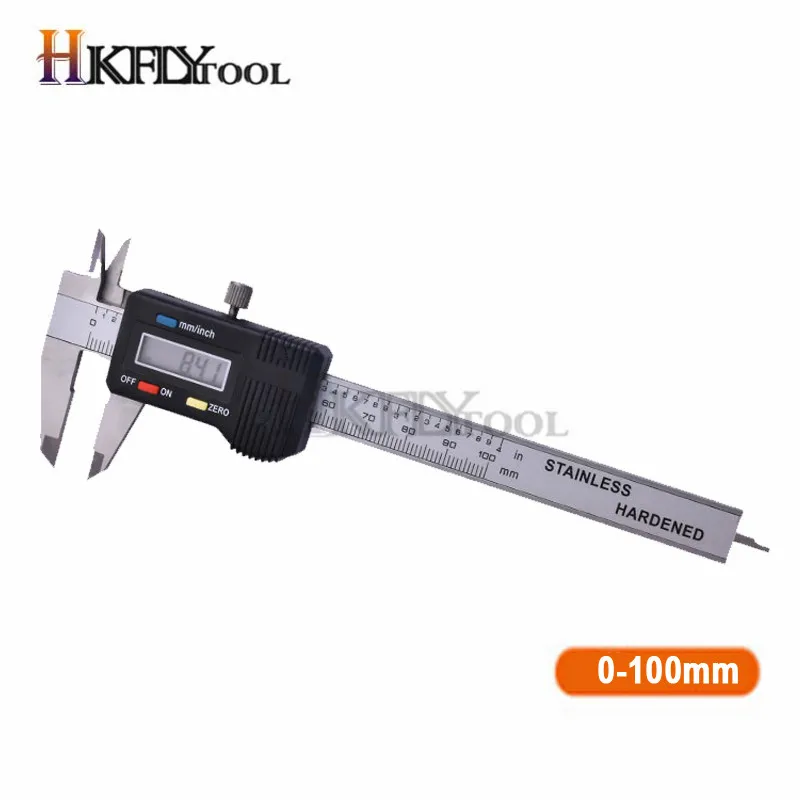 Stainless Steel Digital Caliper mini Pocket 50mm 70mm 100mm Thickness Gauge Electronic Vernier Caliper Slider Caliper Gem Tool