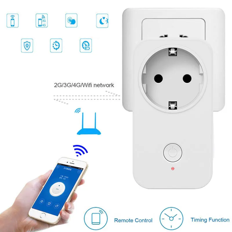 Timethinker Wi-Fi розетка для Apple Homekit Smart EU вилка работает для Alexa Google Home Сири, голосовой приложение дистанционное управление русский запас