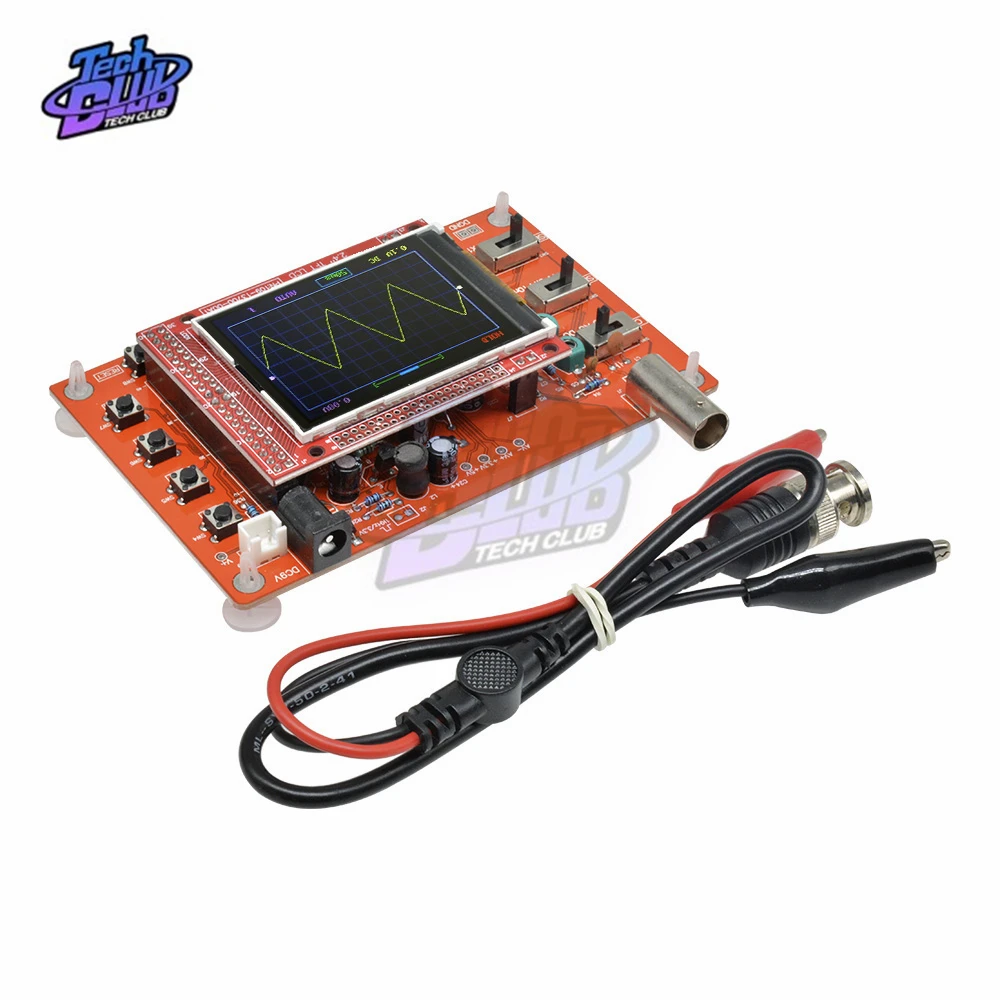 Осциллограф цифровой TFT с зондом Аллигатор тестовый зажим для Arduino ARM Detection Development Board Собранный 2,4 дюйма