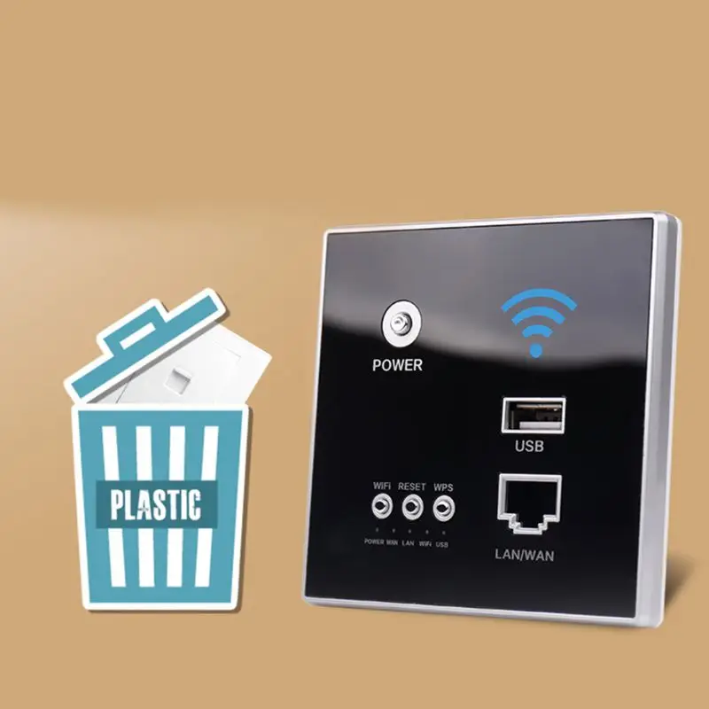 

300Mbps 220V Smart Wireless WIFI Repeater Extender Wall Embedded Router Socket