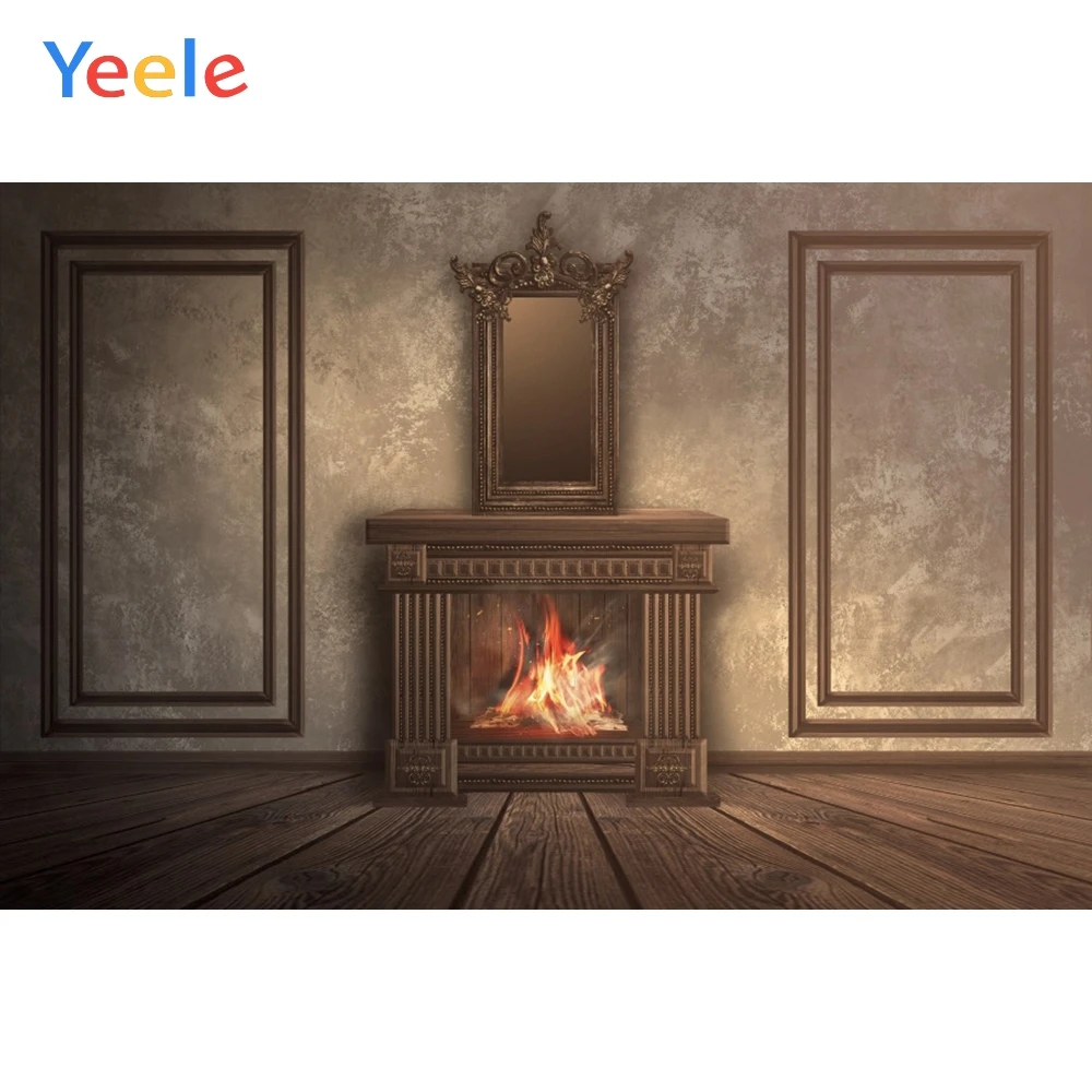 Гостиная Лофт камин пламя элегантная фотосессия фотография фоны