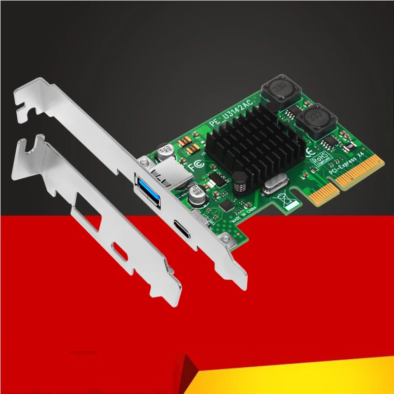 USB 3,1 Тип C PCIe Плата расширения PCI-e к type C и тип A 3,0 usb-адаптер 3,1 Gen 3 PCI Express контроллер концентратор для рабочего стола