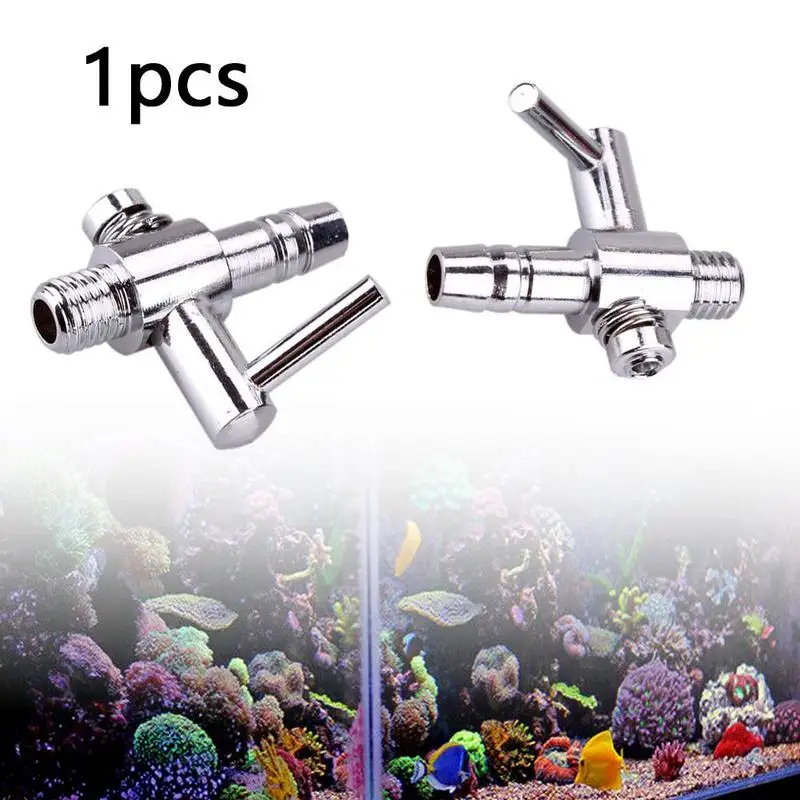 

Fish tank oxygen pipe steel distributor, oxygen gas volume regulating valve, aquarium oxygen pump, copper nickel plate