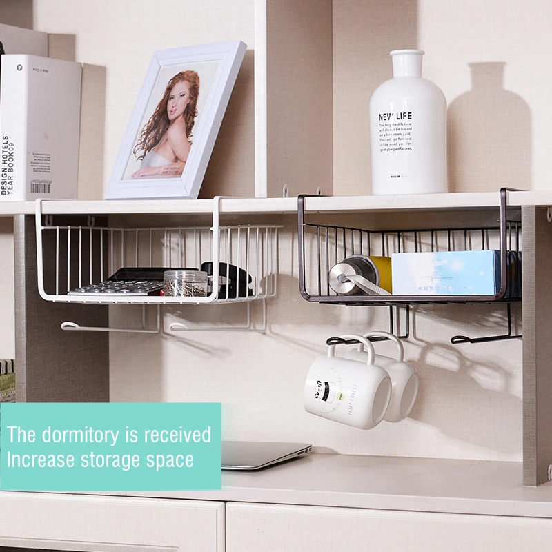 Подвесная полка для кухонного шкафа железная сетчатая корзина хранения