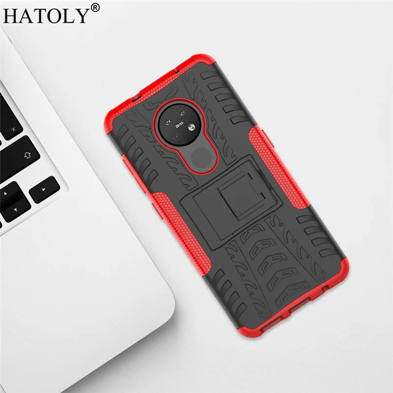 For Nokia 6.2 Case Armor Shell Coque Funda Heavy Duty Hard Rubber TPU PC Phone Cover for Nokia 6.2 Protective Case for Nokia 6.2