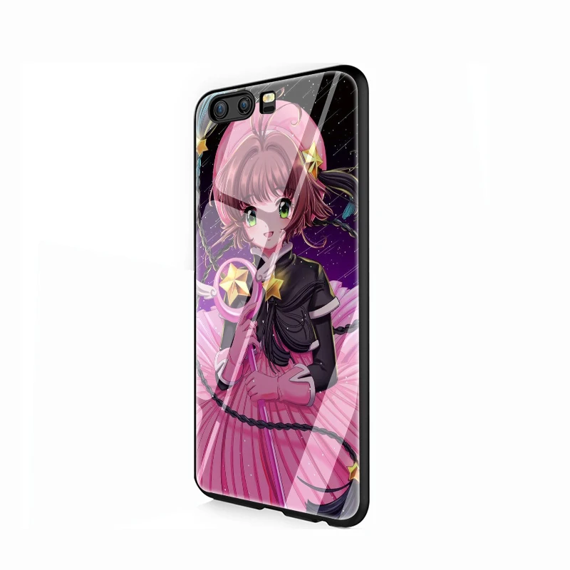 G8 EWAU карта Captor Sakura закаленное стекло телефон чехол для Huawei P10 P20 P30 mate 20 Lite pro P Smart Y6 Y9 Honor 8X9 10 - Цвет: G8
