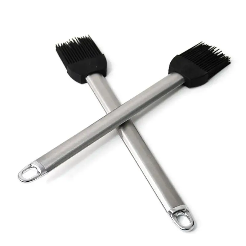 1 adet barbekü araçları silikon teyelleme fırçalar barbekü aksesuarları pişirme aksesuarları pasta aşçı mutfak silikon fırça ekmek yağı Q3Y4