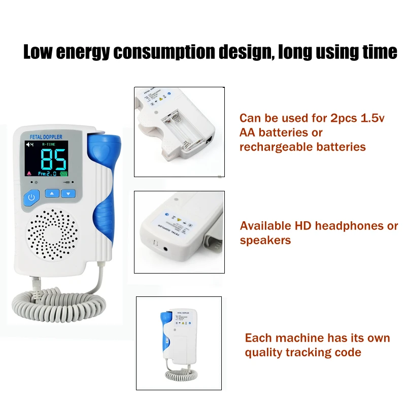 Фетальный допплер Kzecom FDA CE монитор сердечного ритма плода для беременного