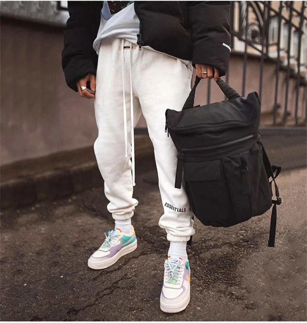 Бренд ESSENTIALS1:1 зимние теплые спортивные мужские повседневные брюки 21S Tide женские