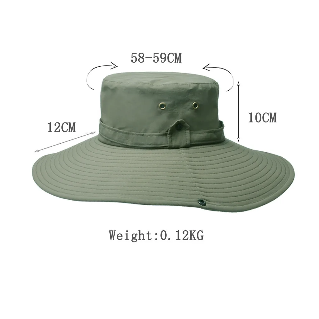 

UV Protection Bucket Hat Fishing Hunting Summer Men Sun Hat Fisherman's Hat Women Outdoor Caps Straw Waterproof Bucket Hat Z0324