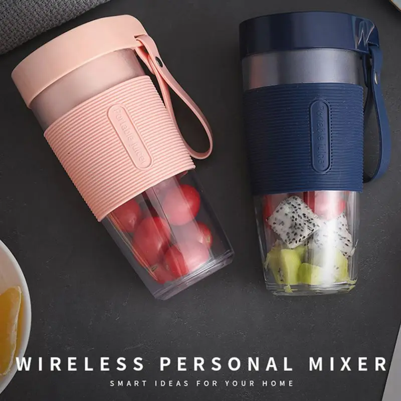 

Portable Electric Juicer Small Fruit Cup Food-Blender Processor Mixer 400ML Mini USB Rechargable Fruit Electric Juice Mixing Cup