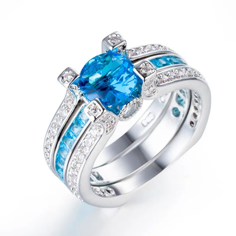 Кольцо Bague Ringen из стерлингового серебра пробы с круглым драгоценным камнем Рубин Размер 5-10 Подарок на годовщину Женские аксессуары серебряные украшения