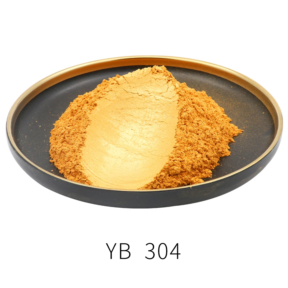 

#304 Gold Pearl Powder Pigment Dye Ceramic Powder Paint Coating for Automotive Arts Crafts 50g Mica Powder Pigment Gold Powder