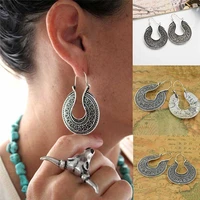 earrings vintage dangle tibetan ethnic hoop women tribal jewelry earrings