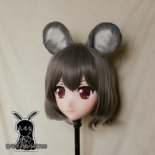 

(Rabbit 79) Resin Cross dress Pretty Girl Head BID Doll Mask Japanese Anime Kigurumi Mask Cosplay with Wig