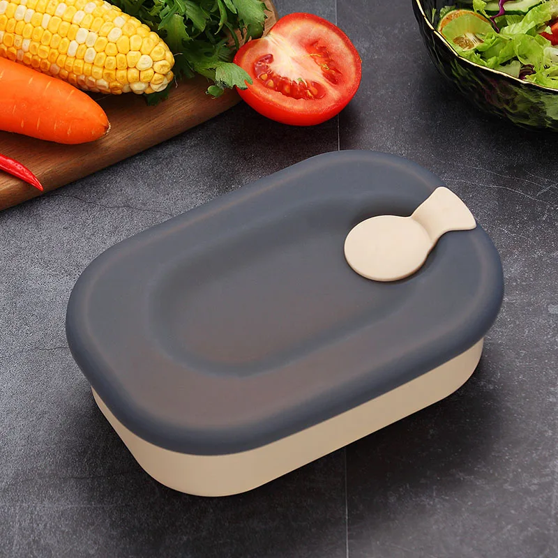 WORTHBUY, японская 304, нержавеющая сталь, Bento Box, микроволновая печь, Ланч-бокс для детей, школьная коробка для фруктов, еда, герметичный контейнер для ланча - Цвет: Beige