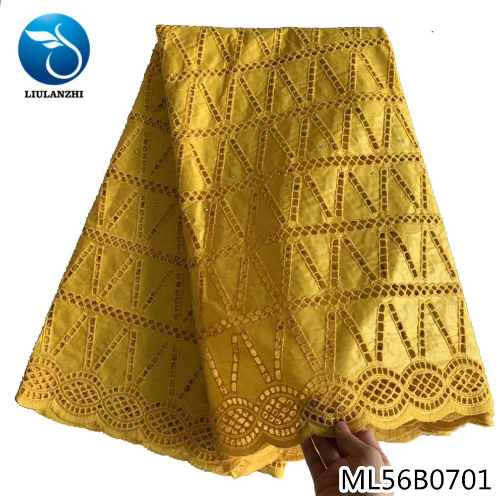 

LIULANZHI fashion Hollowed out bazin lace fabric 5 yards African bazin riche fabric with Brocade Latest ML56B09/ML56B08