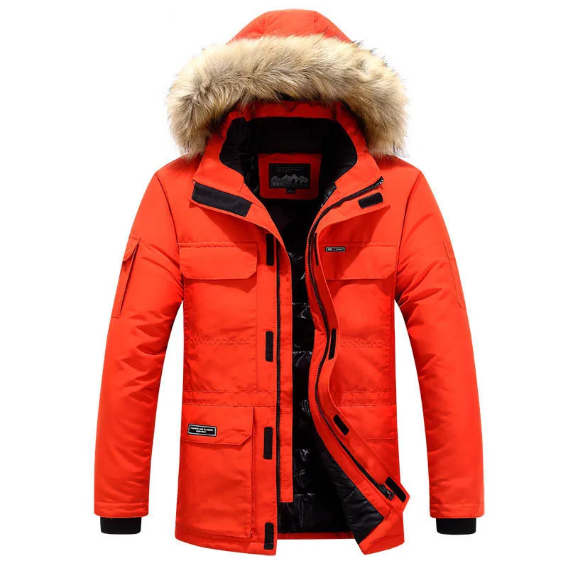 Против для температуры до 20 градусов зимний пуховик парки Мужская брендовая