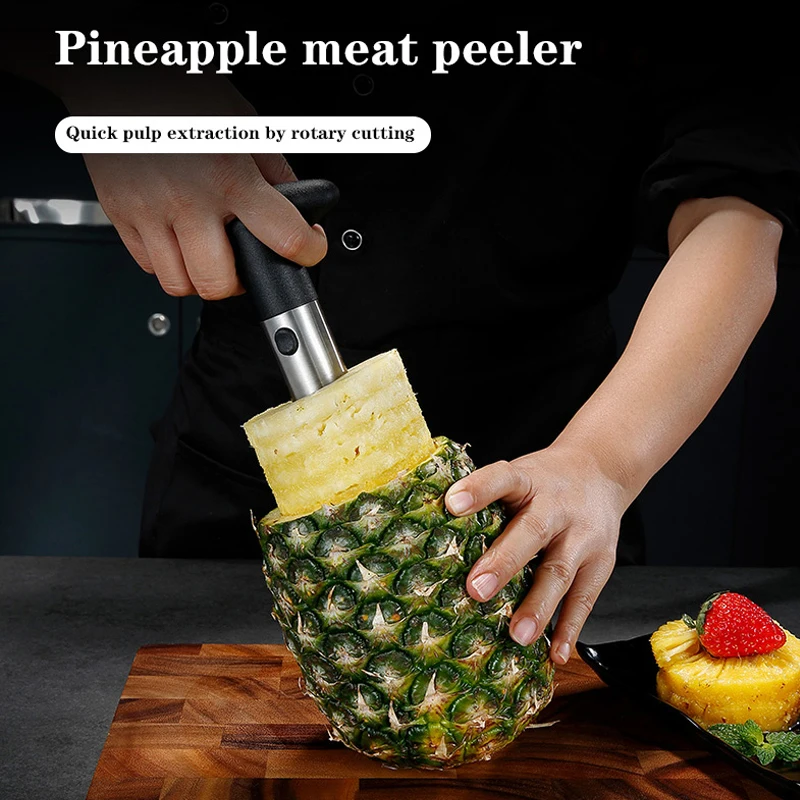 

Stainless Steel Pineapple Slicer Fruit Knife Kitchen Tools Pineapple Peeler Cutter Home Parer Western Restaurant Supplies