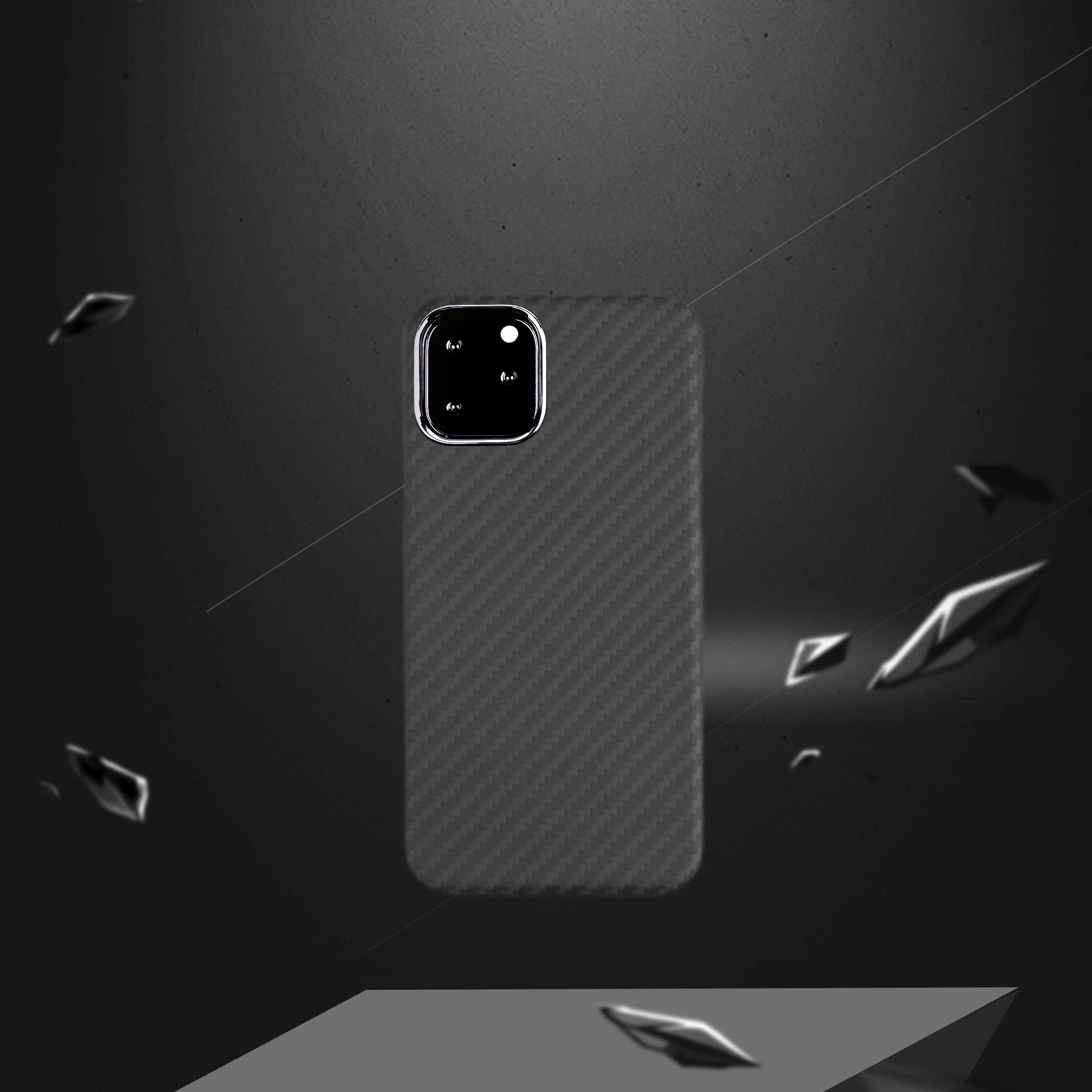 Ультратонкий Роскошный чехол из углеродного волокна с рисунком для iPhone 11PRO