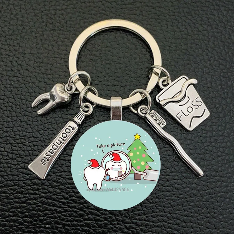 Новинка 2022 стильный стоматологический стеклянный брелок подарок