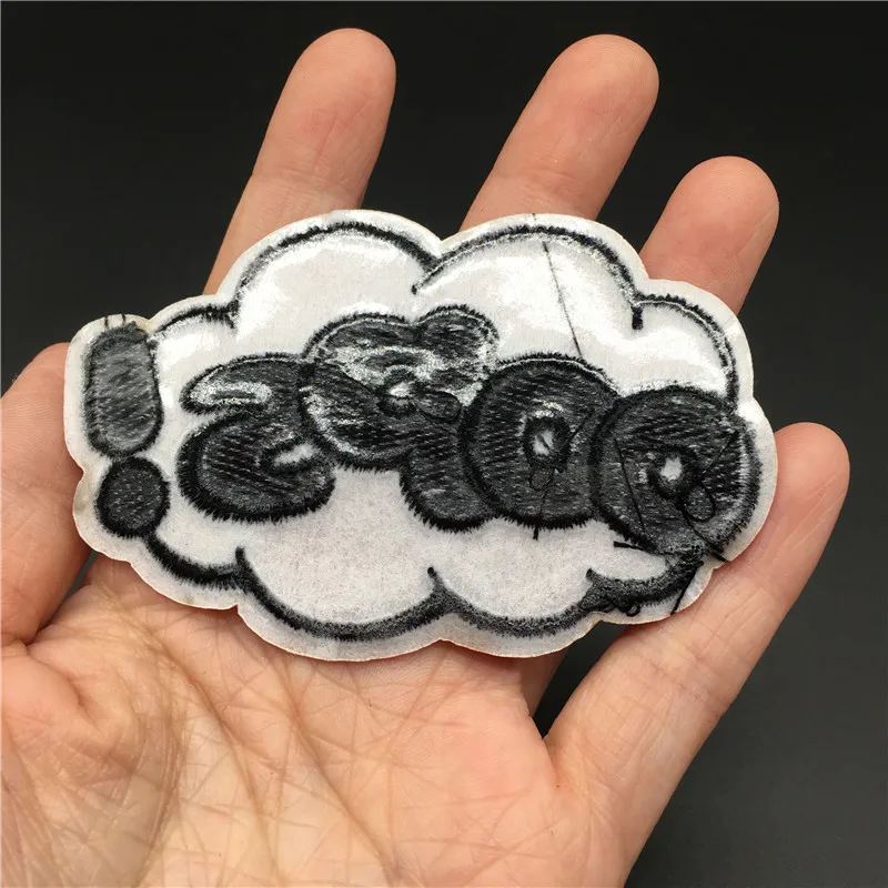 OOPS! Kleidung Aufkleber Größe: 8,3x5,3 cm Stickerei Patch Eisen auf Streifen für Kleidung DIY Abzeichen Nähen Applique Dekoration – Detail 6