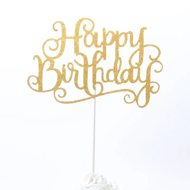 Торт Топпер с днем рождения товары для вечеринок кекс День Рождения украшения