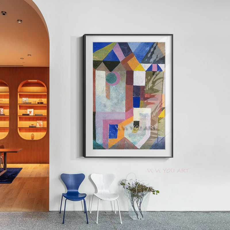 

100% Настенная картина пол Кле ручной работы известная живопись Ab Ovo настенная Картина на холсте постер для гостиной без рамки