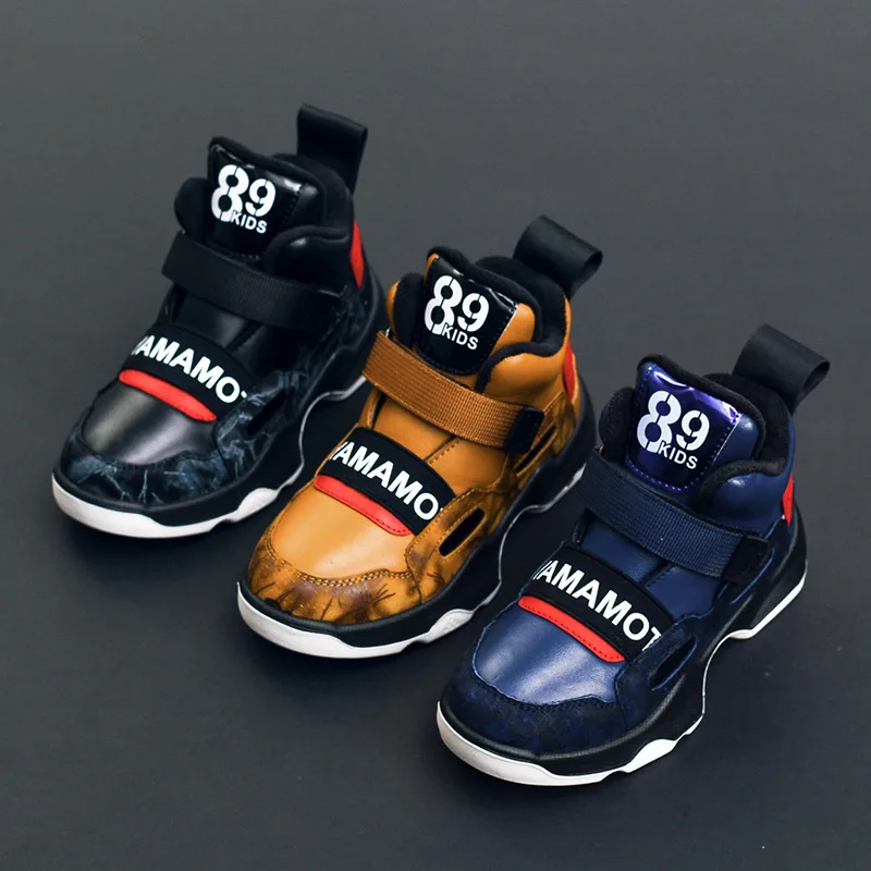 Зимние ботинки для мальчиков детская обувь модные детские Martin студенческие