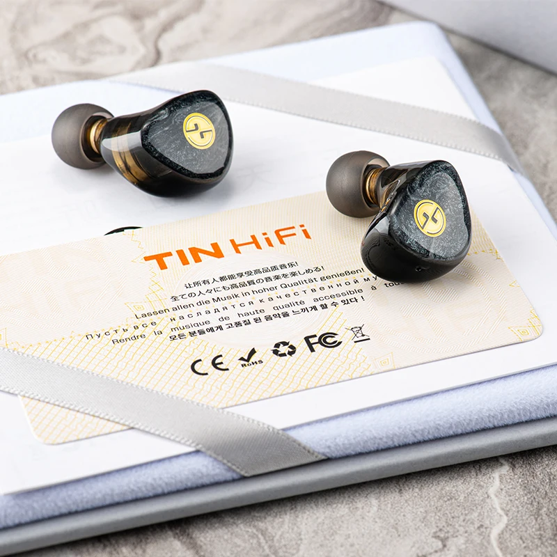 TINHIFI T3 Plus резиновая аудиофильная гарнитура 10 мм LCP Динамический драйвер наушники