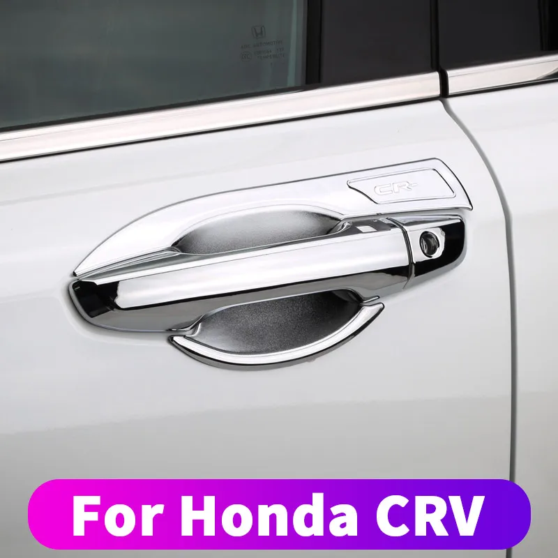 

Car Exterior Door Handle Door Bowl For Honda CRV CR-V 2017 2018 2019 2020 2021 Protective Cover plating Modification Accessories
