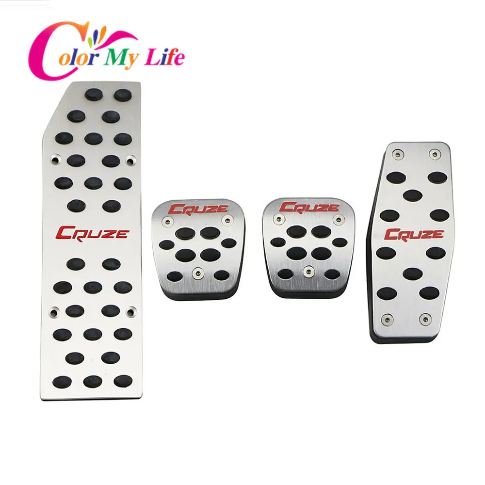 

Накладки на педали для автомобиля, из нержавеющей стали для Chevrolet Cruze Sedan Хэтчбек 2009 - 2020