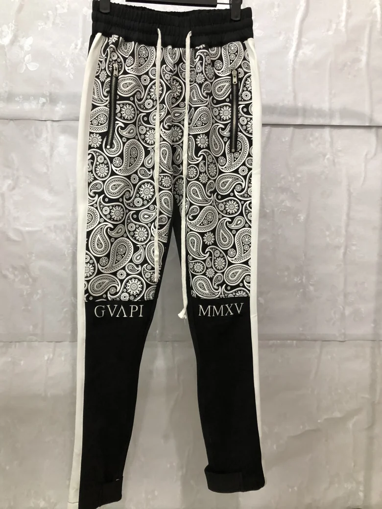 GUAPI GVAPI MMXV велосипедные тренировочные брюки с пейсли-рисунком Мужские штаны для