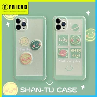 cute embroidery smiling face planet personalized design phone cover for iphone 11 12 pro max 7 8p se xs xr silicone phone cases