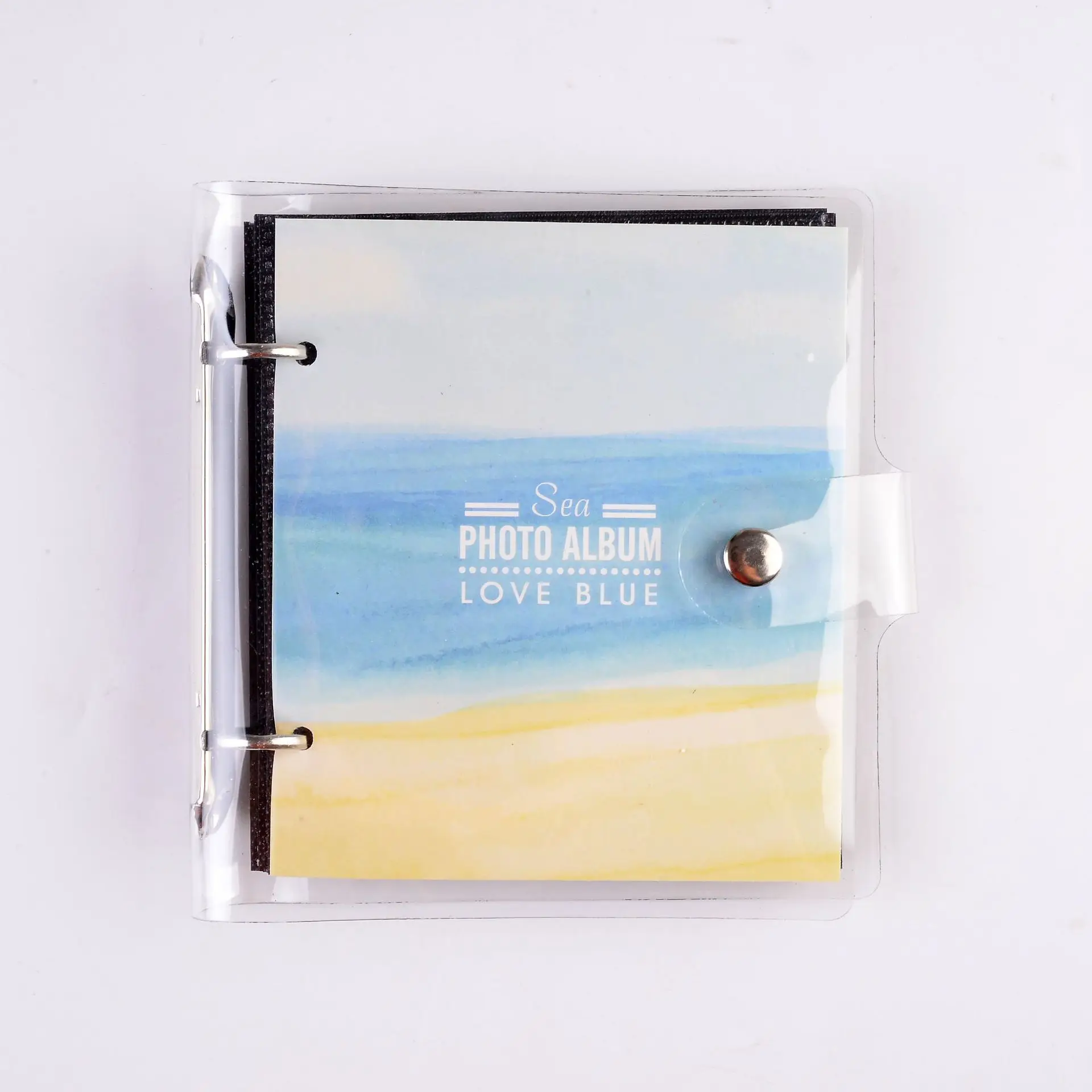 100 карманов 3 дюйма мини-пленка фото бумага альбом памятная книга для Fujifilm Instax Mini 8 9 Polaroid фильм имя держатель для карт - Цвет: Sea
